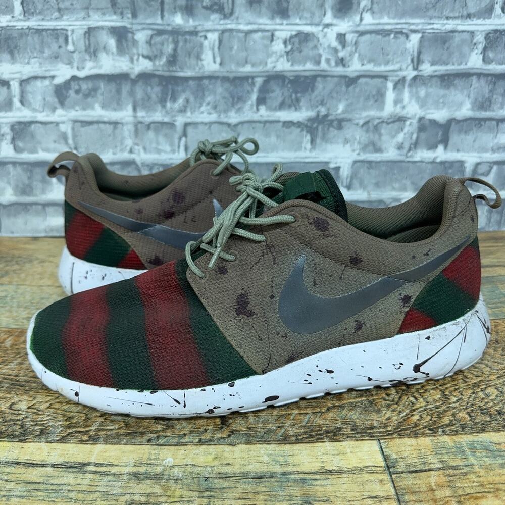 Nike Roshe One Jade Stone Freddy Krueger Custom 511881-335 Mens Size 8.5